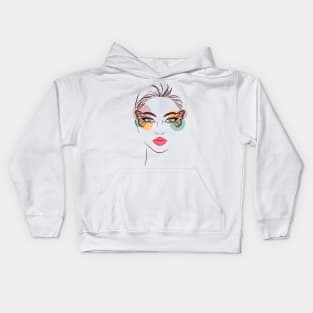 Butterfly woman Kids Hoodie